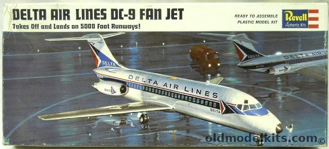 Revell 1/120 Douglas DC-9 Delta Airlines, H247-100 plastic model kit